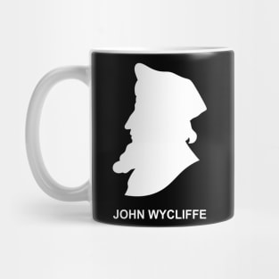 Silhouette of the Christian reformer and preacher John Wycliffe Mug